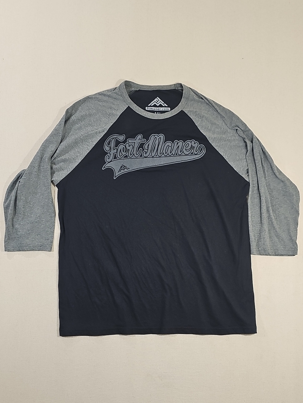 Men's Navy & Heather Gray Raglan Long Sleeve Tee